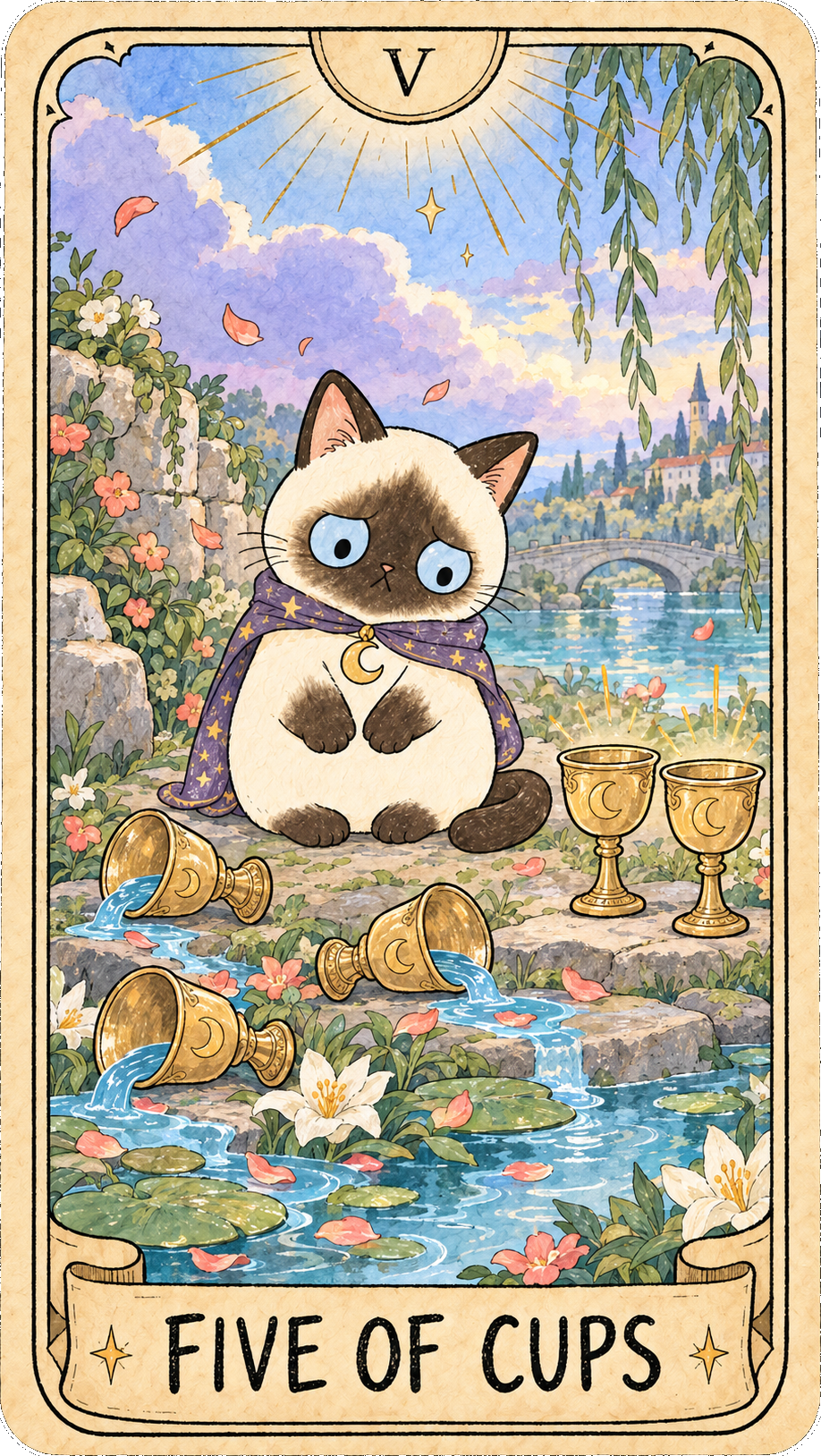 聖杯五 Five of Cups