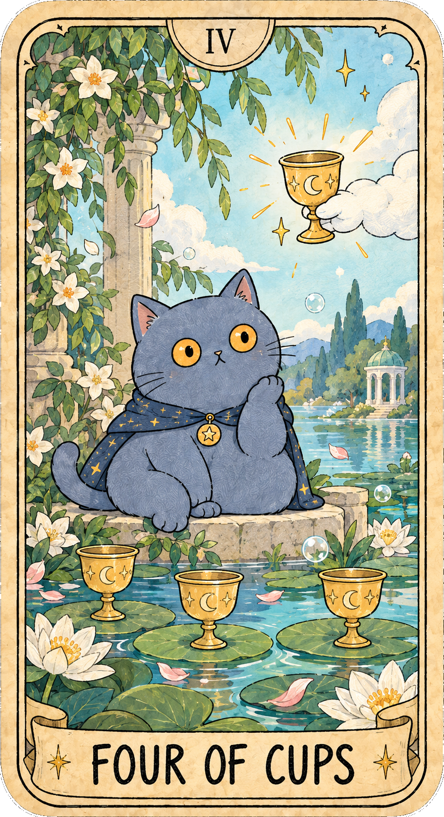 聖杯四 Four of Cups