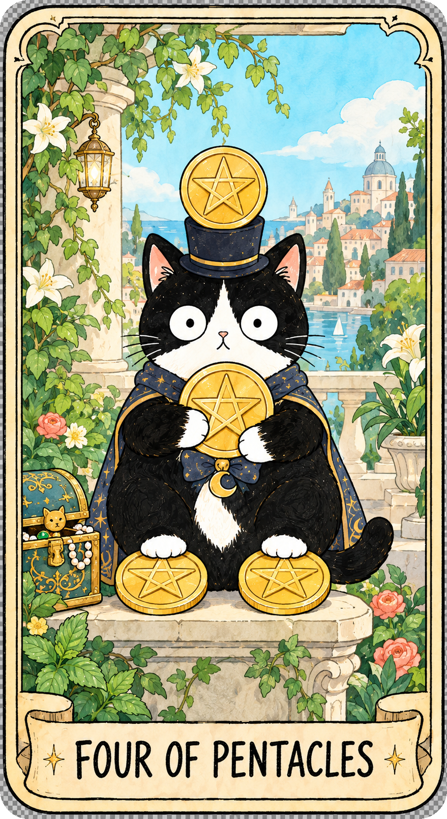 錢幣四 Four of Pentacles