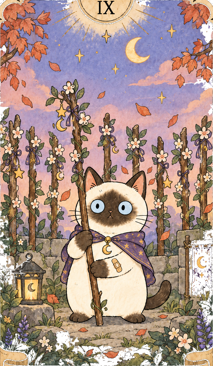 權杖九 Nine of Wands