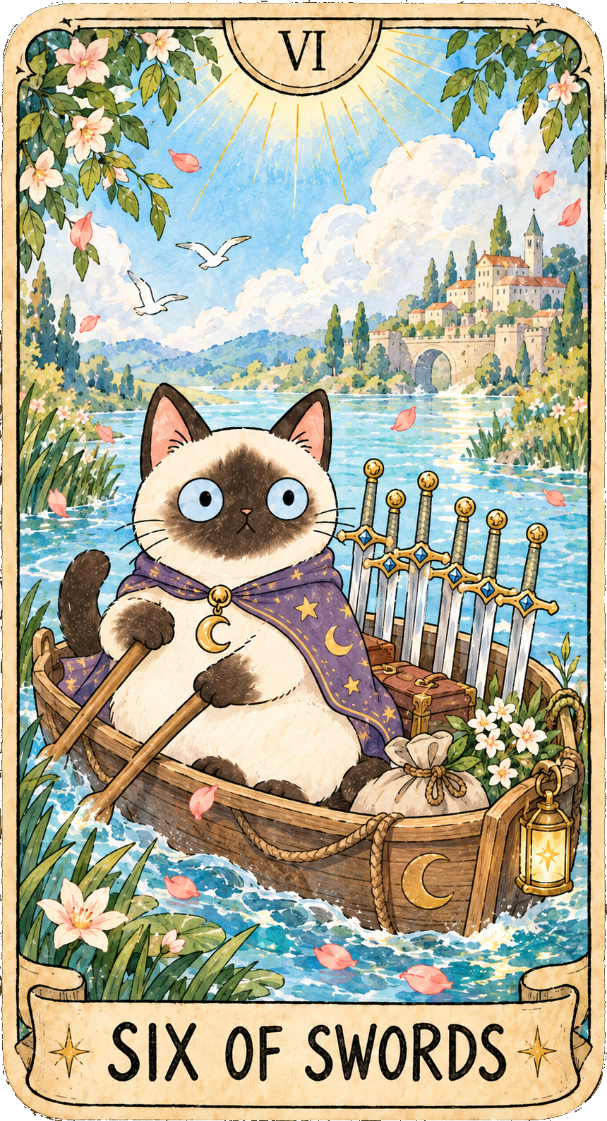 寶劍六 Six of Swords
