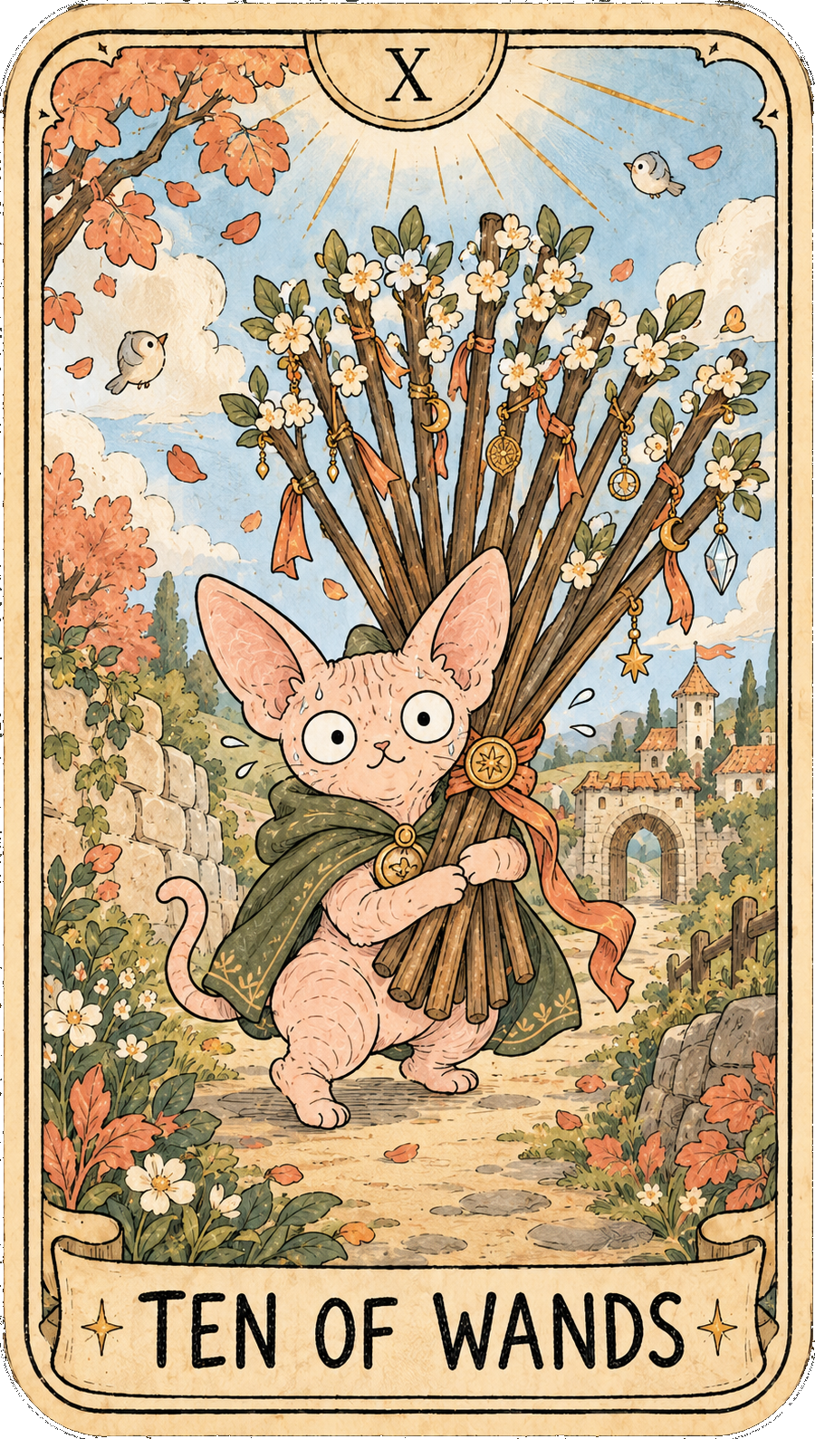 權杖十 Ten of Wands