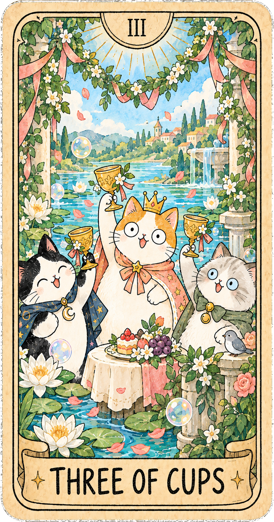 聖杯三 Three of Cups