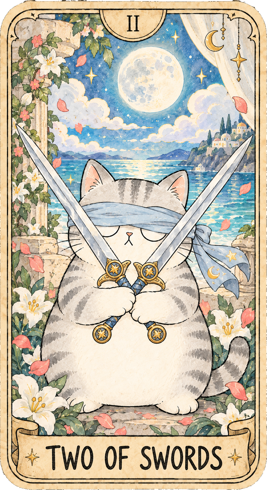 寶劍二 Two of Swords